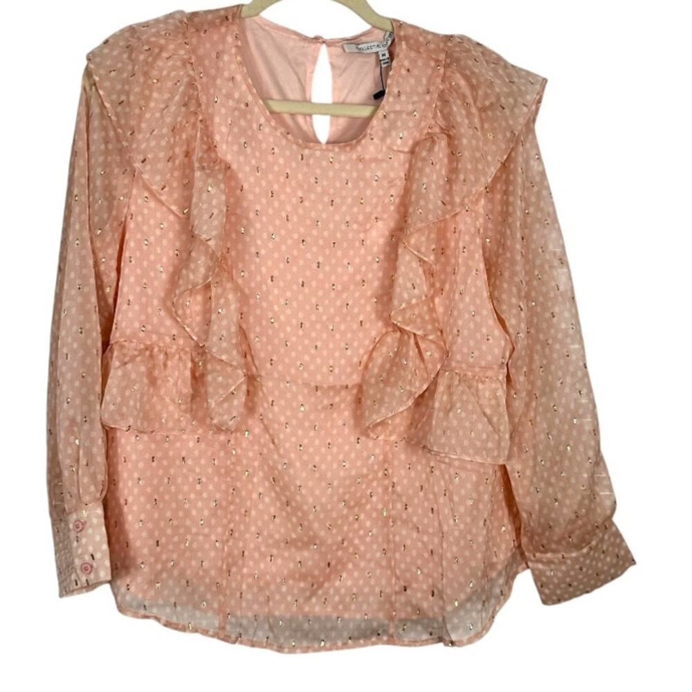 Collective Concepts Pink With Gold Metallic Design Medium